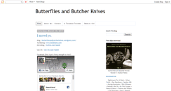 Desktop Screenshot of butterfliesandbutcherknives.blogspot.com