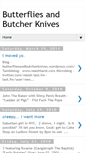 Mobile Screenshot of butterfliesandbutcherknives.blogspot.com