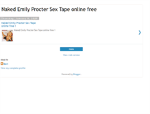 Tablet Screenshot of naked-emily-procter-sex-tape-online.blogspot.com