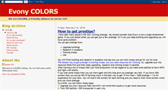 Desktop Screenshot of colorsevony.blogspot.com