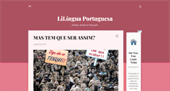 Desktop Screenshot of lilinguaportuguesa.blogspot.com