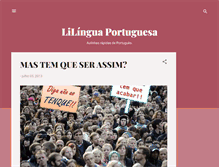 Tablet Screenshot of lilinguaportuguesa.blogspot.com