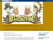 Tablet Screenshot of beersgiving.blogspot.com