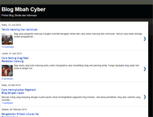 Tablet Screenshot of mbahcyber.blogspot.com