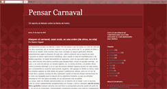 Desktop Screenshot of pensarcarnaval.blogspot.com