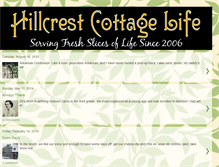 Tablet Screenshot of hillcrestcottagelife.blogspot.com