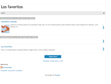 Tablet Screenshot of losfavoritosespanhol.blogspot.com