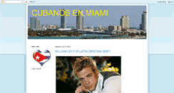 Desktop Screenshot of cubanosdemiami.blogspot.com