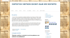 Desktop Screenshot of catorceversosdicenqueessoneto.blogspot.com