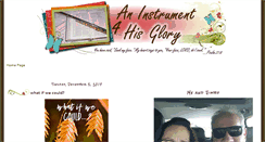 Desktop Screenshot of aninstrument4hisglory.blogspot.com