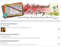 Tablet Screenshot of aninstrument4hisglory.blogspot.com