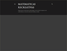 Tablet Screenshot of johan-matematicasrecreativas.blogspot.com