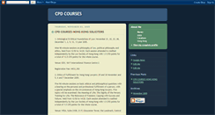 Desktop Screenshot of cpdcourses.blogspot.com