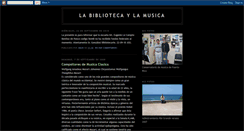 Desktop Screenshot of labibliotecaylamusica.blogspot.com