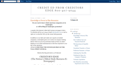 Desktop Screenshot of creditorsedge.blogspot.com