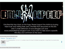 Tablet Screenshot of onlyundergroundhiphop.blogspot.com