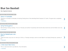 Tablet Screenshot of bigzbluesoxbaseball.blogspot.com