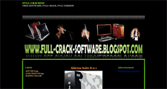 Desktop Screenshot of full-crack-software.blogspot.com