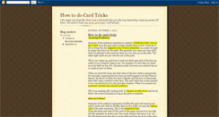 Desktop Screenshot of how-to-do-card-tricks.blogspot.com