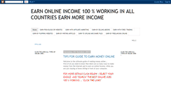 Desktop Screenshot of earnonlineincomeguide.blogspot.com