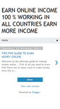 Mobile Screenshot of earnonlineincomeguide.blogspot.com