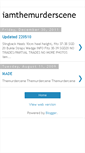 Mobile Screenshot of iamthemurderscene.blogspot.com