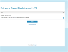 Tablet Screenshot of evaluacion-tecnologias-sanitarias.blogspot.com