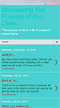 Mobile Screenshot of discoveringthepurposeofyourlife.blogspot.com