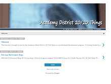 Tablet Screenshot of academy2020things.blogspot.com