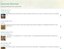 Tablet Screenshot of gourmetmommie.blogspot.com