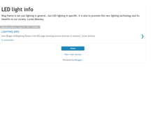 Tablet Screenshot of ledlightinginfo.blogspot.com