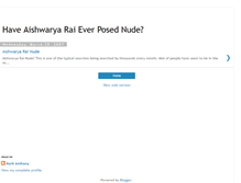 Tablet Screenshot of aishwarya-rai-nudee.blogspot.com