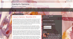 Desktop Screenshot of carolynscorner2007.blogspot.com