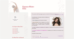 Desktop Screenshot of espacebienetre.blogspot.com