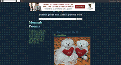 Desktop Screenshot of mensab-poems.blogspot.com