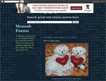 Tablet Screenshot of mensab-poems.blogspot.com