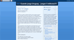 Desktop Screenshot of cuandojuegauruguay.blogspot.com