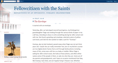 Desktop Screenshot of fellowcitizensaints.blogspot.com