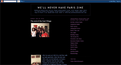 Desktop Screenshot of neverhaveparis.blogspot.com