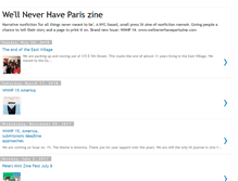 Tablet Screenshot of neverhaveparis.blogspot.com
