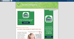 Desktop Screenshot of benefitsofvitamind.blogspot.com