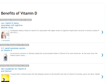 Tablet Screenshot of benefitsofvitamind.blogspot.com