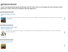Tablet Screenshot of e-gamesreviewer.blogspot.com