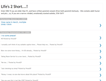 Tablet Screenshot of lifes2short4vince.blogspot.com
