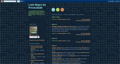 Desktop Screenshot of listanegradaprivacidade.blogspot.com