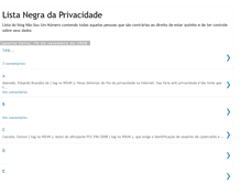 Tablet Screenshot of listanegradaprivacidade.blogspot.com