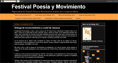 Desktop Screenshot of festivalpoesiaymovimiento.blogspot.com