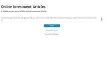 Tablet Screenshot of investment-articles.blogspot.com