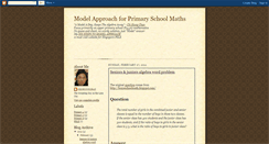 Desktop Screenshot of model4maths.blogspot.com