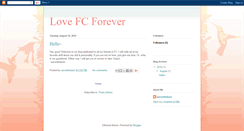 Desktop Screenshot of lovefcforever.blogspot.com